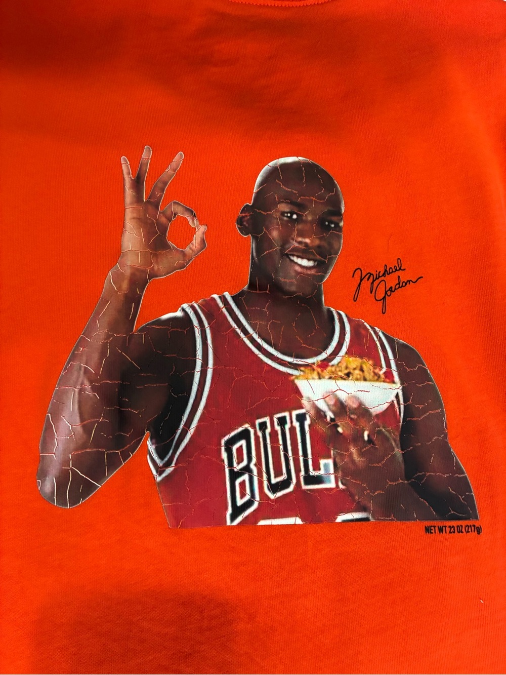 Jordan - Air Jordan Wheaties Flight MVP 85 Top 'Rush Orange Long Sleeve Shirt - Picture 9 of 9